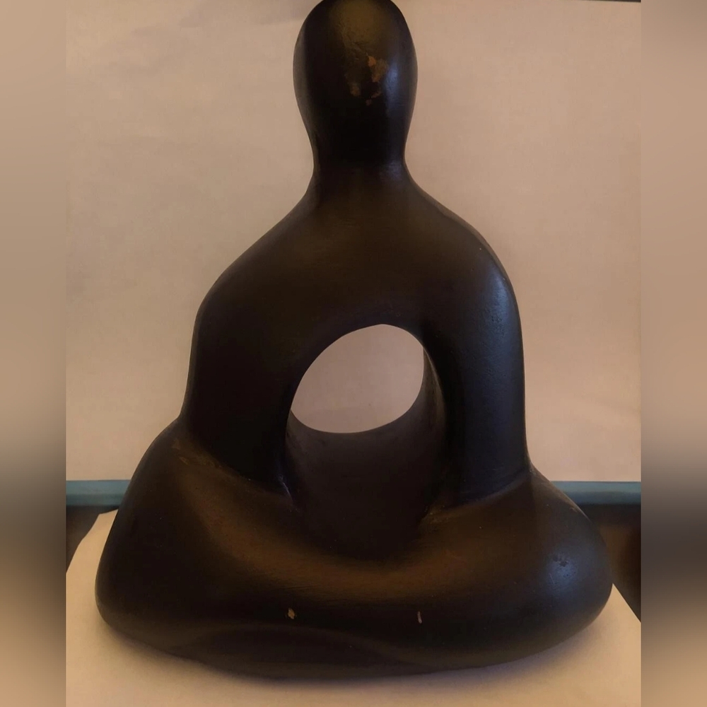 Phillips Collection "Seated in Meditation" Artist Handmade Ceramic Sculpture